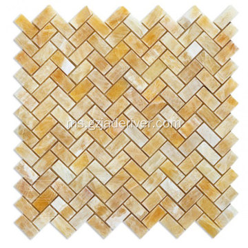 Asli Kuning Onyx Mosaic Stone Wholesale